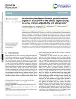 In vitro simulated semi-dynamic gastrointestinal digestion: evaluation of the effects of processing on whey proteins digestibility and allergenicity