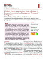 Livestock Disease Vaccination in Rural Indonesia: A Study on Communication Strategies and Community Participation