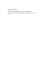 Flexible event log generation using answer set programming