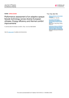 Performance assessment of an adaptive opaque façade technology across diverse European climates: Energy efficiency and thermal comfort improvements