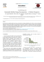 Sustainable Mobility Design Decomposition A Holistic Perspective