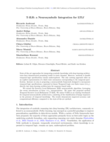 T-ILR: a Neurosymbolic Integration for LTLf