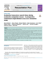 Avalanche transceiver search times during avalanche companion rescue - A prospective randomized single-blinded cross-over simulation study