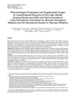 Pharmacological Prophylaxis and Supplemental Oxygen for Unacclimatized Rescuers at Very High Altitude: Scoping Review and 2025 Joint Recommendations of the International Commission for Mountain Emergency Medicine and the International Society for Mountain Medicine