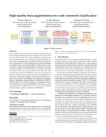 High-quality data augmentation for code comment classification