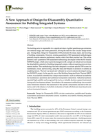 A New Approach of Design for Disassembly Quantitative Assessment for Building Integrated Systems