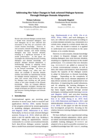 Addressing Slot-Value Changes in Task-oriented Dialogue Systems Through Dialogue Domain Adaptation