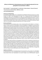 Einfluss der Methode der Bestandsanpassung auf die Vegetationsdynamik bei einer gekoppelten Kurzrasenweide in Südtirol