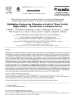 Rethinking Engineering Education in Light of Mixed Reality Opportunities: Results from a European Survey
