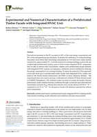 Experimental and Numerical Characterization of a Prefabricated Timber Facade with Integrated HVAC Unit