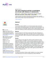 The role of physical activity in modulating six-minute walk distance in adolescents