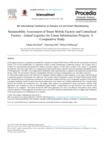 Sustainability Assessment of Smart Mobile Factory and Centralized Factory - related Logistics for Linear Infrastructure Projects: A Comparative Study