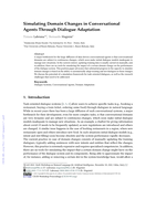 Simulating Domain Changes in Conversational Agents Through Dialogue Adaptation