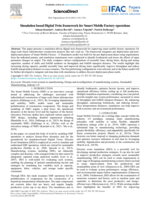 Simulation based Digital Twin framework for Smart Mobile Factory operations