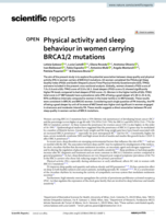 Physical activity and sleep behaviour in women carrying BRCA1/2 mutations