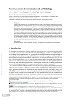 Non-Monotonic Generalisation of an Ontology