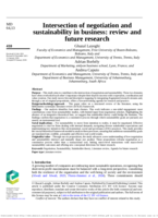 Intersection of negotiation and sustainability in business: review and future research