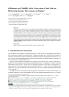 GSI:detect at EVALITA 2026: Overview of the Task on Detecting Gender Stereotypes in Italian