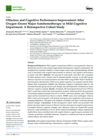 Olfactory and Cognitive Performance Improvement After Oxygen–Ozone Major Autohemotherapy in Mild Cognitive Impairment: A Retrospective Cohort Study