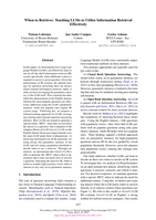 When to Retrieve: Teaching LLMs to Utilize Information Retrieval Effectively