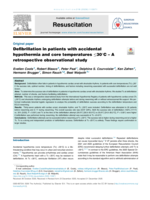 Defibrillation in patients with accidental hypothermia and core temperatures ≤30°C – a retrospective observational study