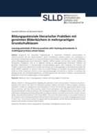 Bildungspotenziale literarischer Praktiken mit gereimten Bilderbüchern in der Grundschule in mehrsprachigen Grundschulklassen