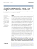 Generating multiperspective process traces using conditional variational autoencoders