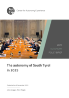 Autonomy Policy Brief 2025/2: The autonomy of South Tyrol in 2025