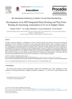 Development of an ERP-Integrated Direct Routing and Way-Point Routing for Increasing Automation of LCAs in Supply Chains