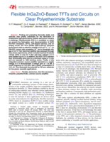 Flexible InGaZnO-Based TFTs and Circuits on Clear Polyetherimide Substrate