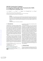 MLLMs Construction Company: Investigating Multimodal LLMs’ Communicative Skills in a Collaborative Building Task