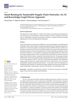 Smart Routing for Sustainable Supply Chain Networks: An AI and Knowledge Graph Driven Approach