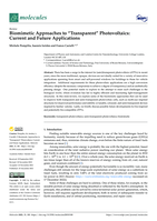 Biomimetic Approaches to “Transparent” Photovoltaics: Current and Future Applications
