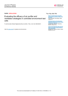 Evaluating the efficacy of air purifier and ventilation strategies in controlled environment test cells