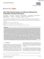Thin-Film Thermal Sensors on Chitosan Substrates for Sustainable Transient Electronics