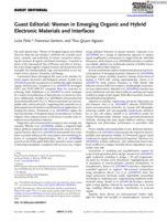 Guest Editorial: Women in Emerging Organic and Hybrid Electronic Materials and Interfaces