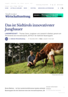Das ist Südtirols innovativster Jungbauer