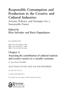 Assessing the contribution of cultural tourism and creative sectors to a circular economy: A case from Sweden