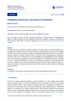 Prefigurative Democracy and Cultural Co-Production