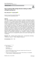 How to Speed Up TMT Strategic Decision-Making: An Ability-Willingness Perspective