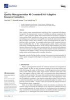 Quality Management for AI-Generated Self-Adaptive Resource Controllers