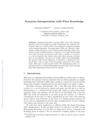 Scenarios interpretation with prior knowledge