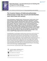 The invasion history of Ambrosia psilostachya (Asteraceae) in Italy: first record and distribution over more than one century