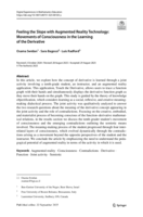Feeling the Slope with Augmented Reality Technology: Movements of Consciousness in the Learning of the Derivative