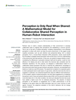 Perception is Only Real When Shared: A Mathematical Model for Collaborative Shared Perception in Human-Robot Interaction
