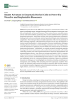 Recent Advances in Enzymatic Biofuel Cells to Power Up Wearable and Implantable Biosensors