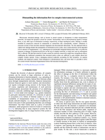 Dismantling the information flow in complex interconnected systems
