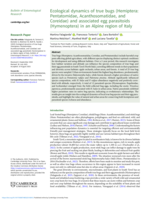 Ecological dynamics of true bugs (Hemiptera: Pentatomidae, Acanthosomatidae, and Coreidae) and associated egg parasitoids (Hymenoptera) in an Alpine region of Italy