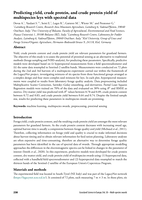 Predicting yield, crude protein, and crude protein yield of multispecies leys with spectral data