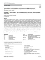 Apple fruitlet drop prediction using spectral Vis/NIR and growth diameter times_series